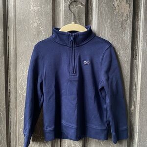 Vineyard Vines Navy and Pink Collar Shirt